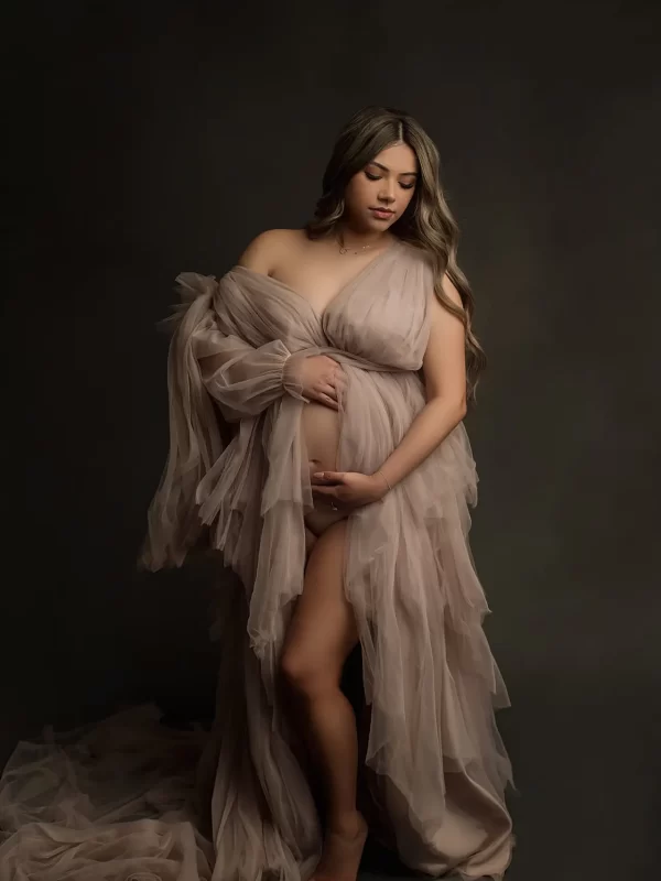 studio maternity session